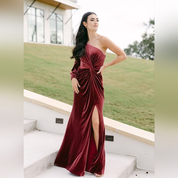 NWT Revelry Aurora Velvet Dress, Romantic Rose, Size 12 - Picture 1 of 16